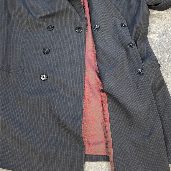 Jean Paul Gaultier Classique Wool Blend Blazer Sport Coat Jacket Pinstripe 10 - Picture 15 of 16